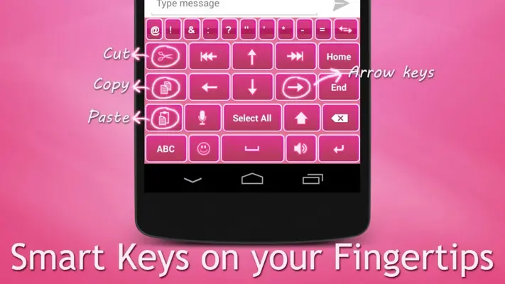 Fancy Pink Keyboard android App screenshot 2